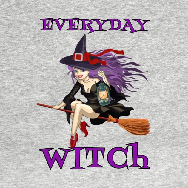 Everyday Witch Funny Halloween Wiccan Mystery Magic Gift by klimentina